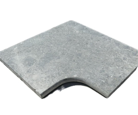 Marbe copper grey Corner  bullnose Paver 600x600x30